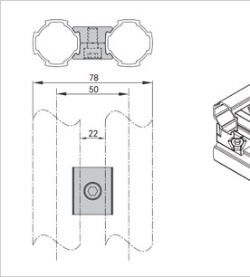 精益管平行連接件二維圖 精益管平行連接件二維圖